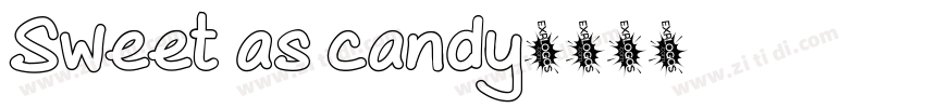 Sweet as candy字体转换